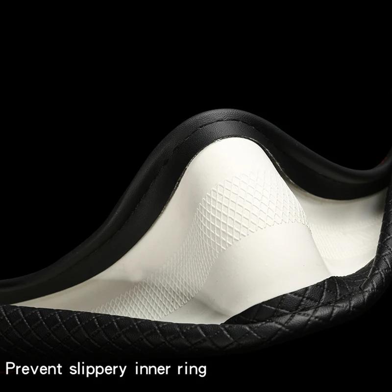 Car Steering Wheel Cover Leather 38cm for Toyota Corolla Fortuner Sequoia Auris Avensis YARIS Vios Celica 86 Rav4 4Runner C-HR