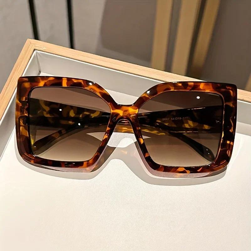 Men'S And Women'S Fashionable New Square-Frame Sunglasses Fashionable Design Luxury Sunglasses Outdoor Eye Protection Glasses