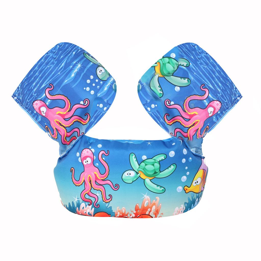 Cartoon Kids Swim Vest Child Swimming Jackets Toddlers Floatie Swim Trainer Jackets for Child Learn Swiming Training