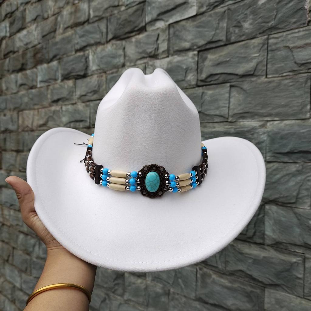 Осенне-зимняя мужская шерстяная ковбойская шляпа в стиле вестерн с металлической пряжкой, осенне-зимняя винтажная рыцарская шляпа из искусственной шерсти, ковбойская шляпа