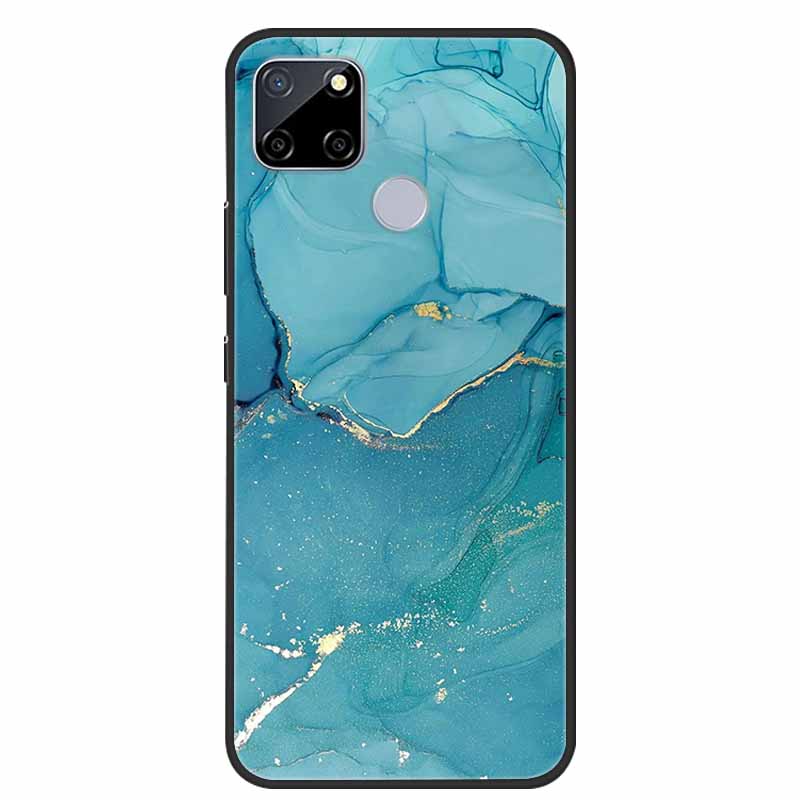 Чехол для Realme C25 Мраморный Силиконовый ТПУ Мягкий Чехол для Телефона Для OPPO Realme C25S C25 S Funda Ударопрочный Coque RMX3191 Capa