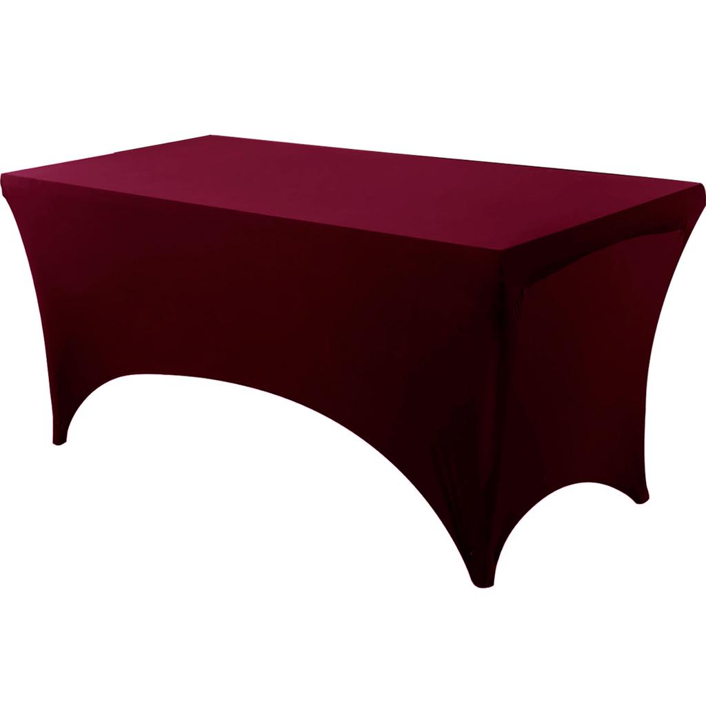 Скатерть спандекс плотно облегающая моющаяся и устойчивая к складкам стрейч прямоугольная для патио мероприятия свадебных вечеринок чехол на стол