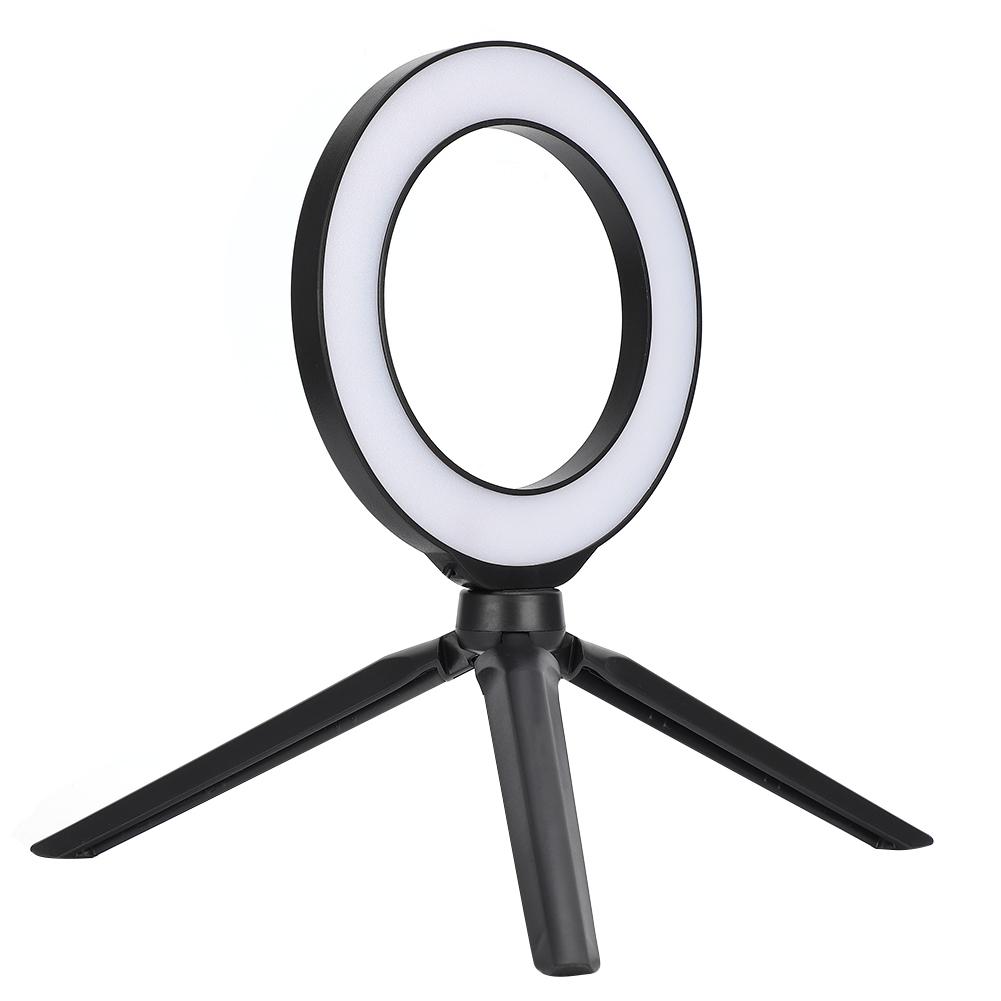 PULUZ PKT3038 Портативная легкая светодиодная кольцевая заполняющая подсветка LED для мобильного телефона с штативом