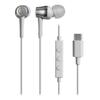 Наушники-вкладыши Audio-Technica ATH-CKD3C WH с микрофоном, USB Type-C, проводные, 1,2 м, внутриканальные, белые