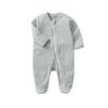 Category a Spring and Autumn Baby Romper with Double Zipper, Long-Sleeve Jumpsuit with Covered Hands and Feet
