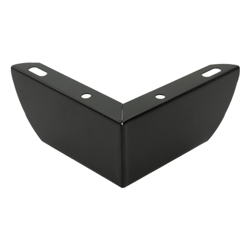 Corner furniture leg, matt black, height 5.5 cm
