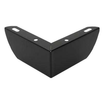Corner Furniture Leg, Matt Black, Height 5.5 Cm