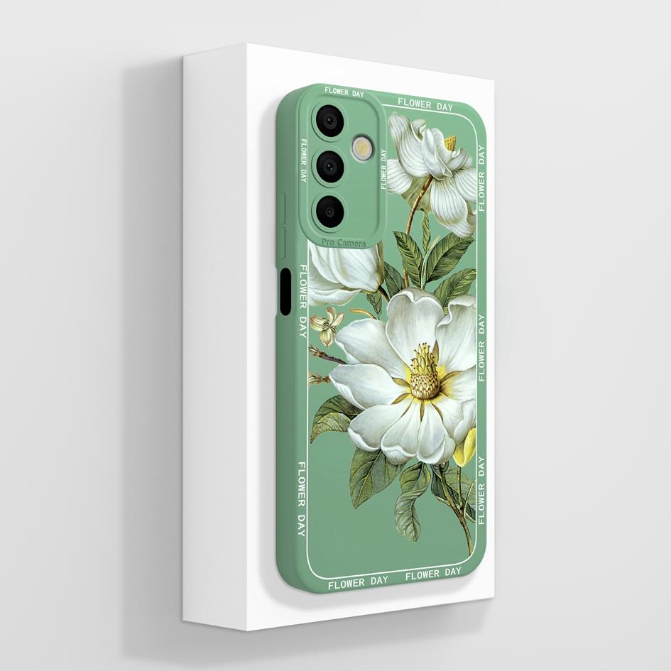 Чехол для телефона Samsung Galaxy A15 A 15 4G 5G. Роскошный модный дизайн. Матовый черный квадрат. Высококачественный мягкий жидкий силиконовый чехол для бампера Samsung.