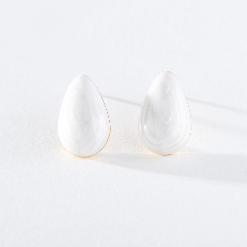 Pinkdudu Модные 2 цвета серьги-гвоздики с семенами дыни, романтические простые креативные серьги с геометрическим рисунком воды для женщин PD1428