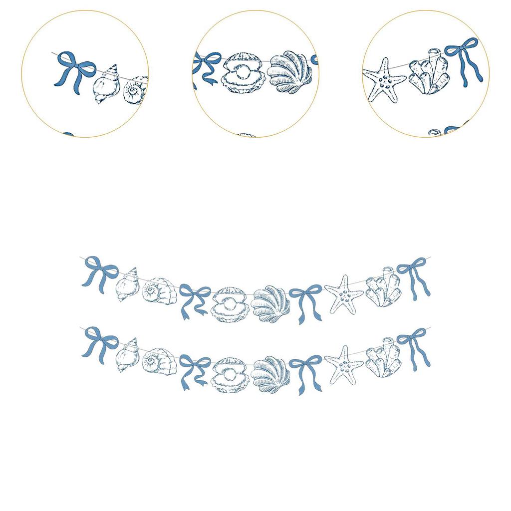 Paper Hanging Banner Party Supplies 4M for Beach Theme Weekend Baby Shower