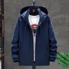 Men's Jacket Spring and Autumn New Sports Men's Clothing Hooded Tooling Style Casual Jacket Men's Imitation Jacket Hooded Top