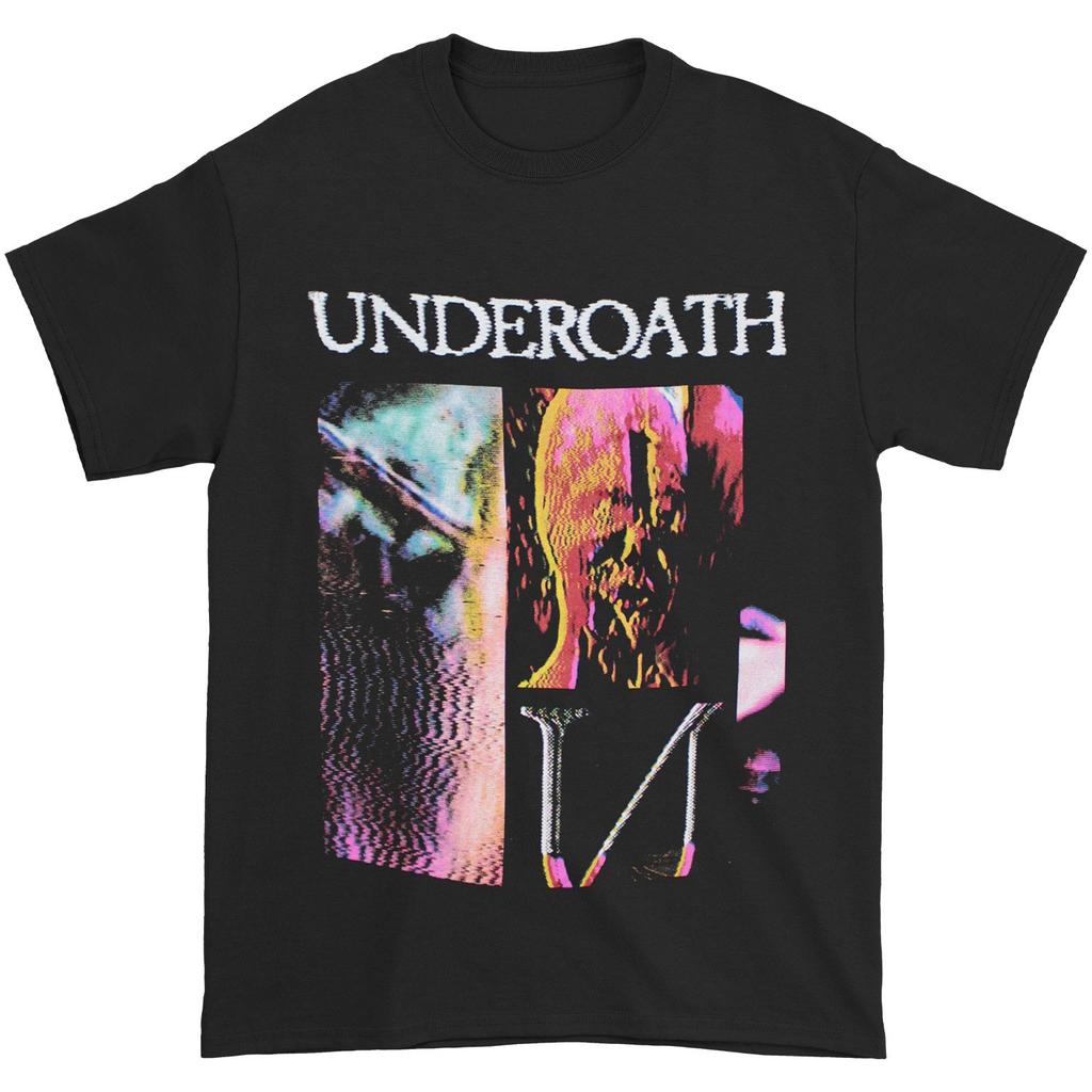 Men's Underoath Face Melt T-Shirt Mens Womens Tees Top Black