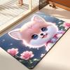 Диатомовая грязевая впитывающая подстилка мультяшный милый щенок коврик для пола в ванной туалетный коврик для двери нескользящий коврик для двери быстросохнущий коврик