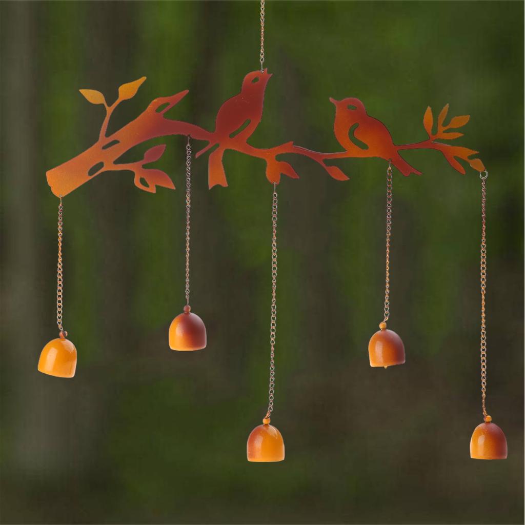 Ветряные колокольчики, водонепроницаемые, старинные, железные, птичьи, подвесные колокольчики для садового фестиваля, украшение, украшение, память
