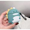 Чехол для AirPods Pro 2 - Противоударная защита - Мягкий силикон - Рисунок динозавра - Включает петлю