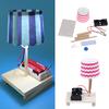 Детский научный эксперимент DIY игрушки Мини деревянная настольная лампа Gizmo Toys Set