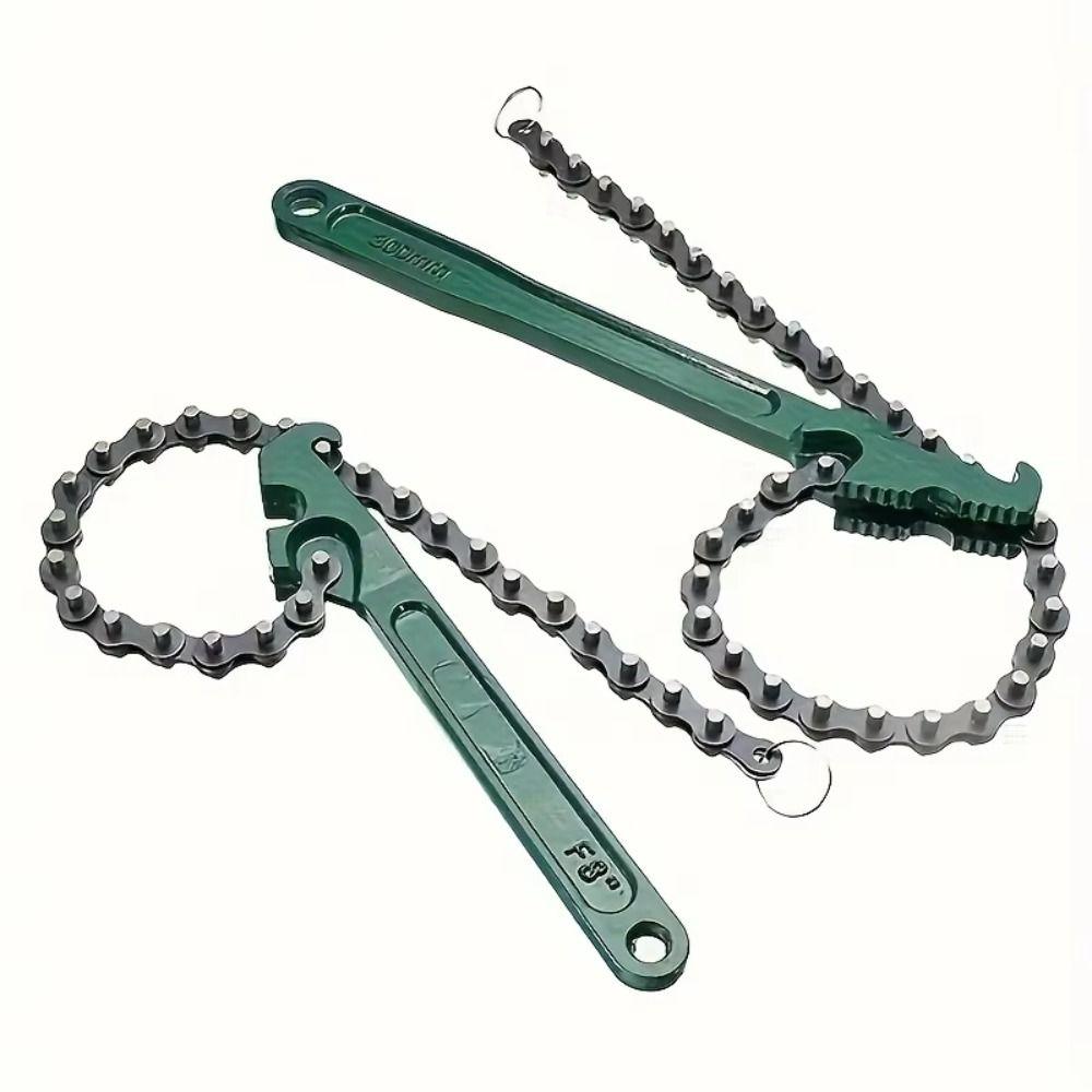 Нескользящий цепной ключ для фильтра Стальная конструкция Ключ для фитингов труб Сантехнические применения