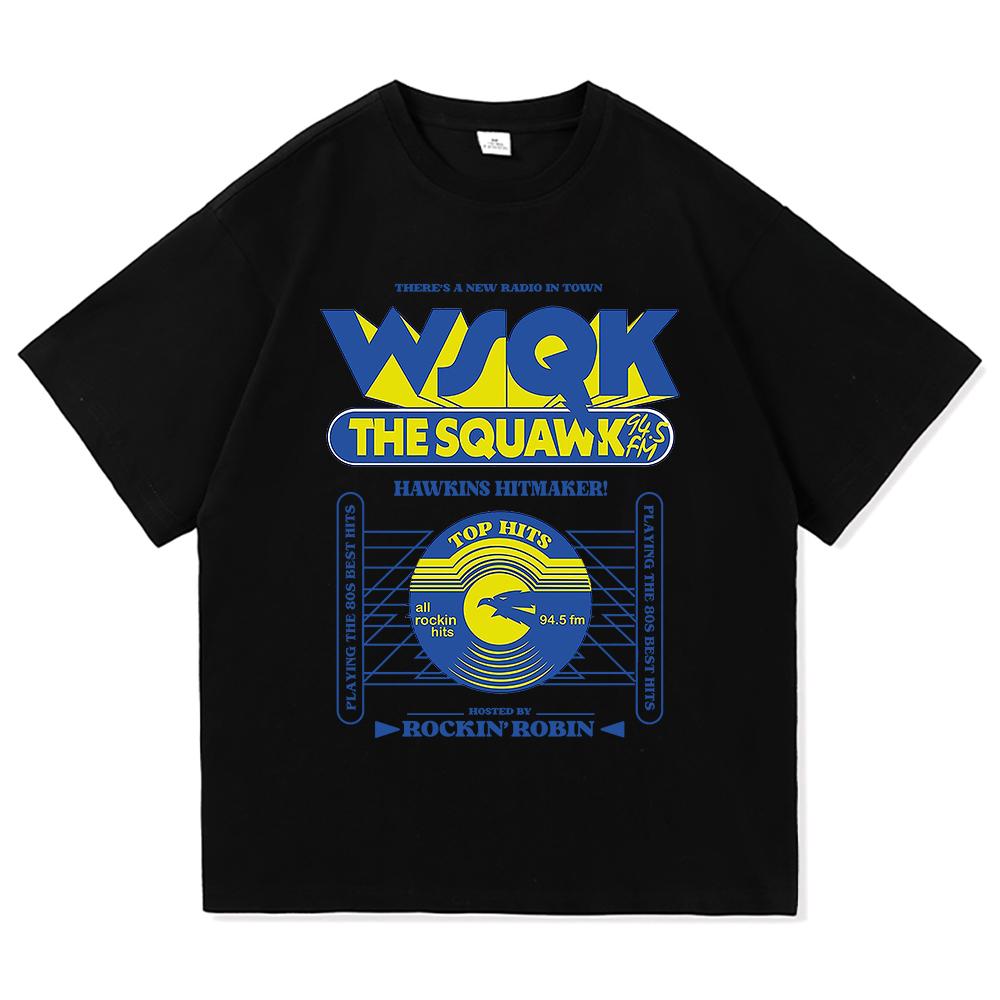 WSQK The Squawk 945 FM Tshirts Beam Me Up Tshirts Place Sucks Graphic Print Tshirt Cotton Short Sleeve Male Classic Breathable