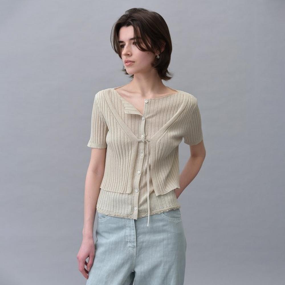 Joy GrySon Women S Layered Half Sleeve Knit Cardigan 91 Kk6mp4360