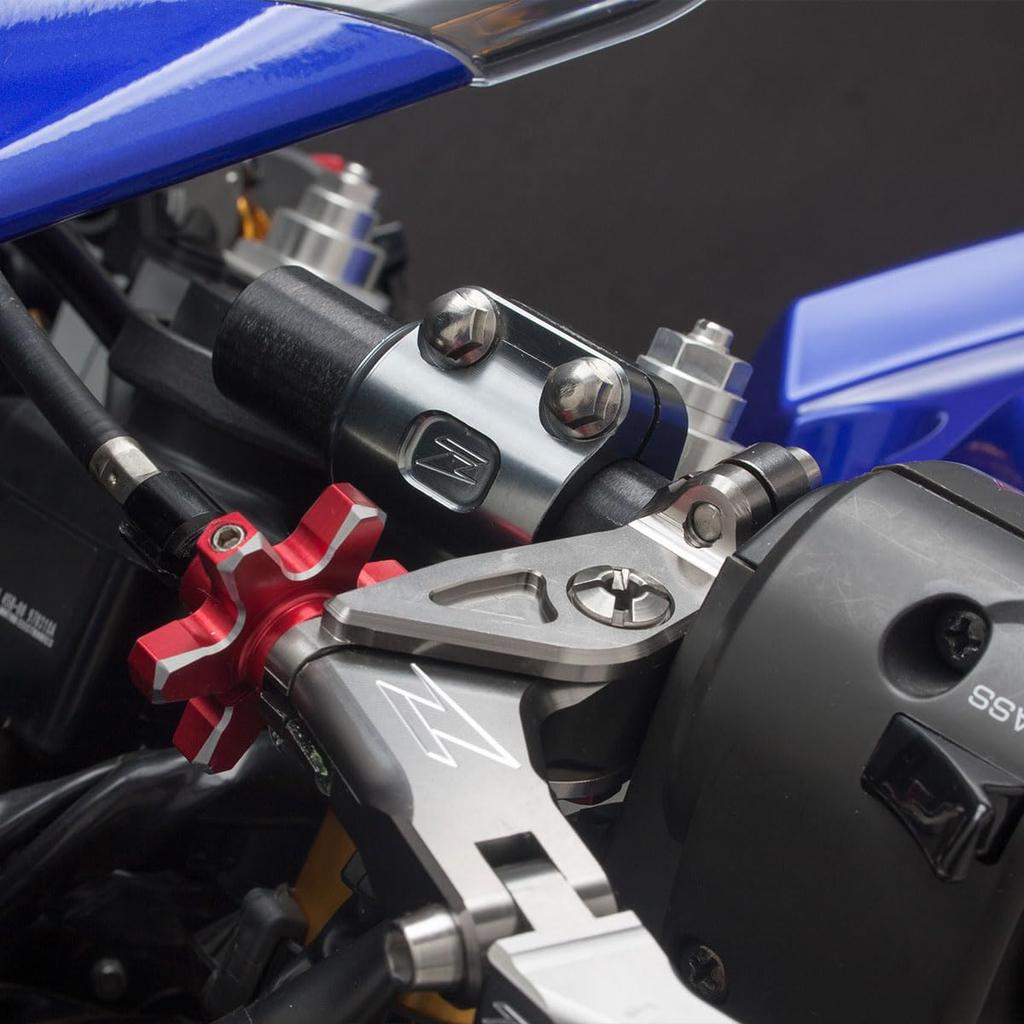 ZETA RACING PILOT Handle MID Aluminum Alloy Clamp Titanium Black Handle Bracket 25mm Fork F4649 Product Dirt Freak DIRTFREAK (A6061-T6) Part