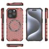 Для iPhone 15 Pro Магнитный чехол Сотовая текстура ТПУ+ПК Противоударный чехол для телефона