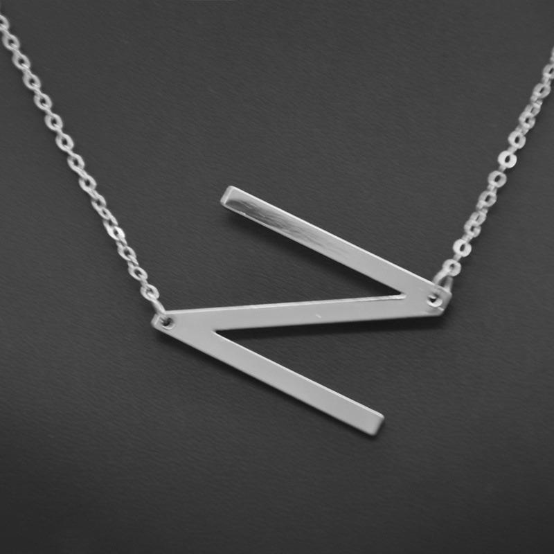 Женское ожерелье из 26 английских букв с орнаментом, пульсирующая цепочка, персонализированное ожерелье с буквами