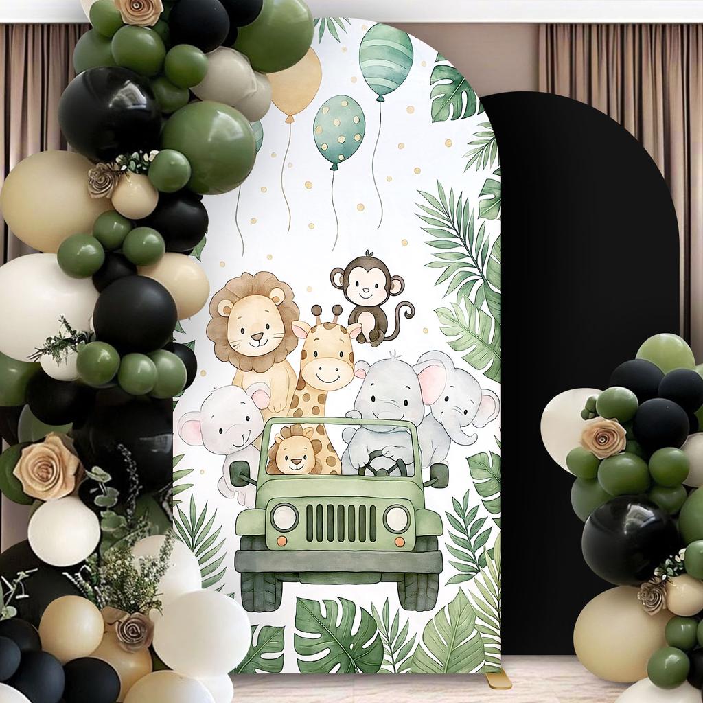 1 шт. 6,56 фута Детский мальчик день рождения вечеринка арка фон покрытие джунгли парк дикой природы лев арка кронштейн украшение для вечеринки в честь детского душа