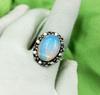 Opalite Gemstone 925 Sterling Silver Plated US SZ 5 Ring MM-R148