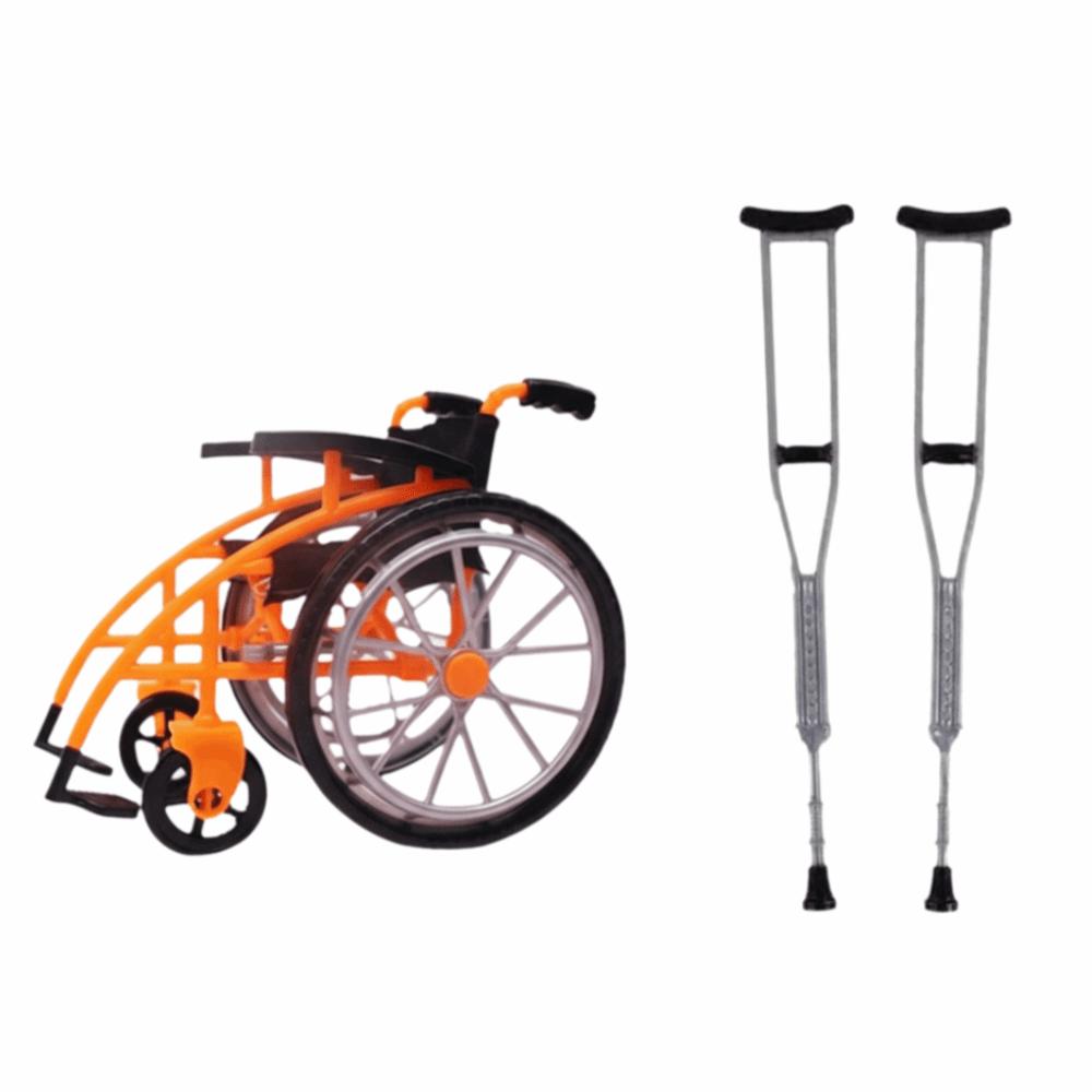 Simulation Playhouse Simulation Playhouse Toy Miniature Rehabilitation Wheelchair Educational Toy