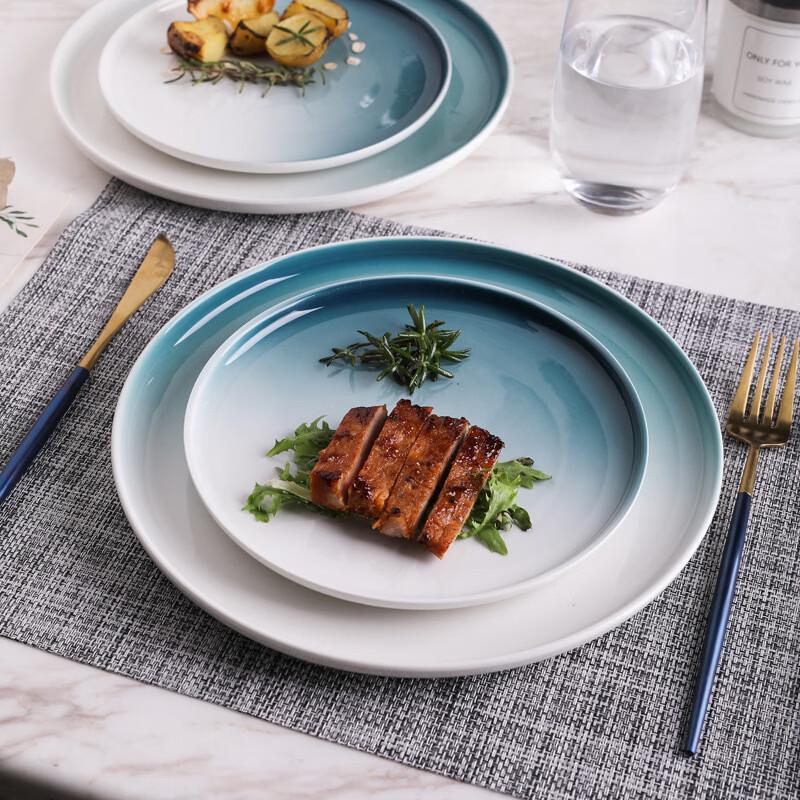 ZISIZ Ceramic Western Dinner Plate