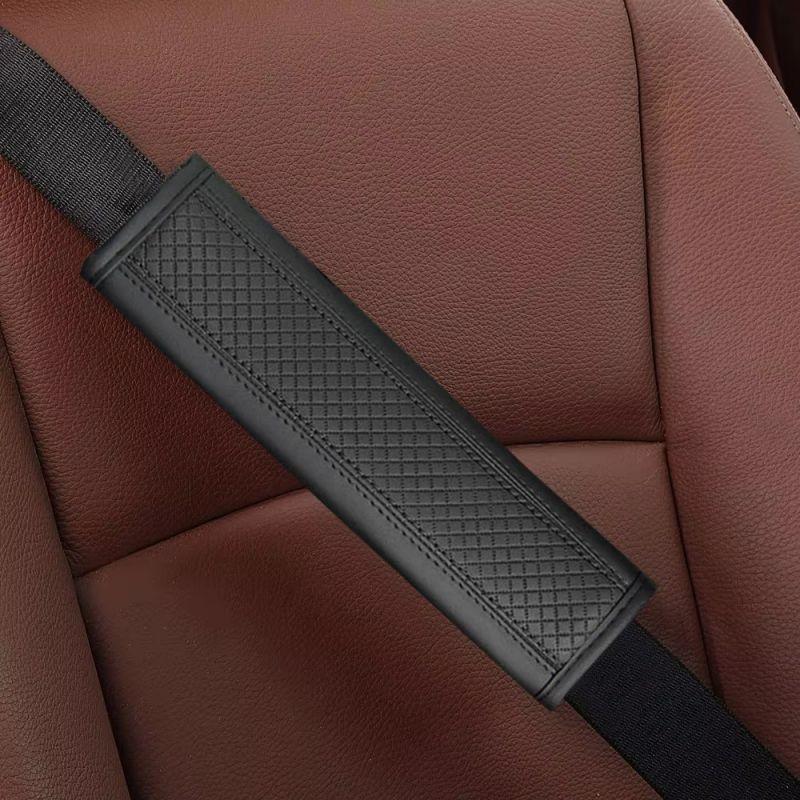 Car PU Seat Belt Safety Belt Shoulder Cover Soft Breathable Protection Seat Belt Padding Pad Auto Interior Accessories