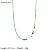 Jewelry Fish Pendant Necklace Bohemia Beads Chain Choker Trendy Mini Fish Necklace  Summer