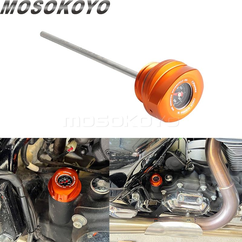 Мотоциклетный масляный щуп с термометром температуры Для Harley CVO Street Glide FLHX FLHXSE Road Glides FLTRXSE 2023-24 Масляная пробка с датчиком температуры