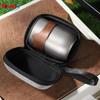 Portable Titanium Tea Set Outdoor Camping Travel Quick Brew Teapot With 3 Cups Filter Insulated Double Wall