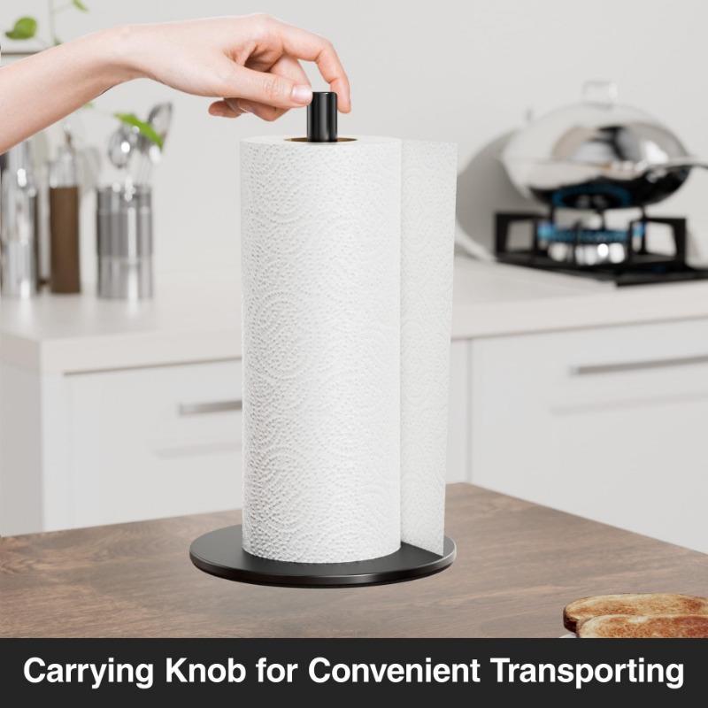 1PC Stainless Steel Tissue Holder Roll Paper Holder Hotel Kitchen Toilet Tissue Holder Vertical Desktop Toilet Paper Holder Paper Holder