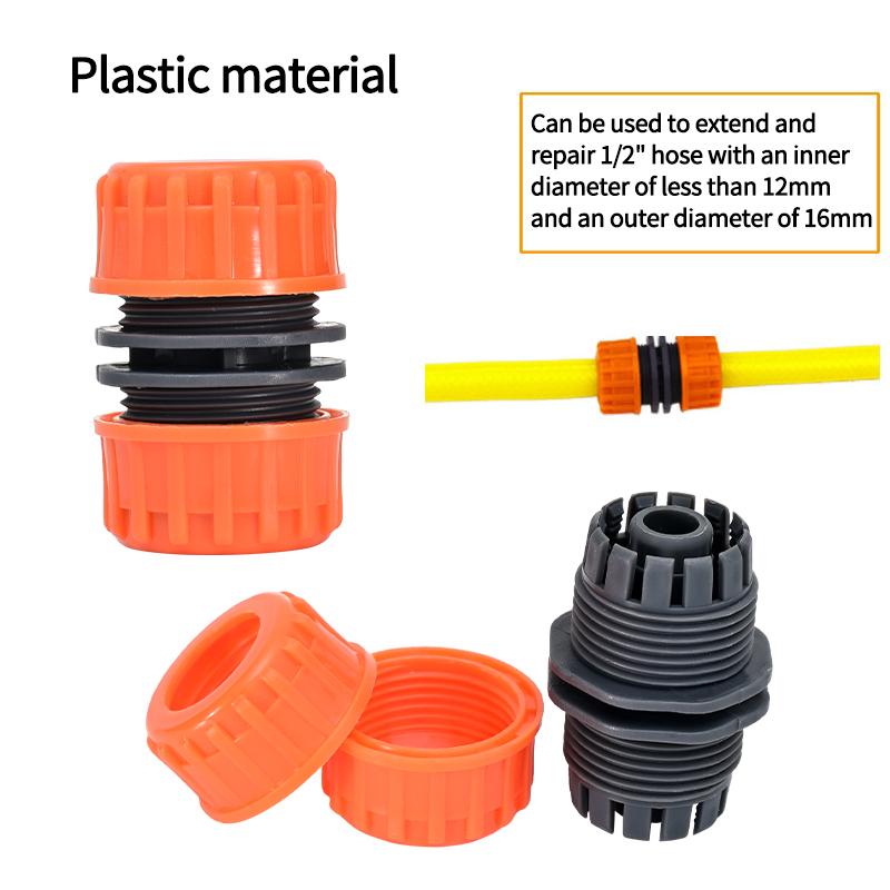 Hose Quick Connectors 1/2'' 3/4" Garden Quick Hose Connector for Garden Irrigation Water Pipe Extender Connector Accessories