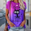 Fashion Women Print T Shirt Funny Casual O-neck Short Sleeves T-shirt Summer Female Tee Shirt