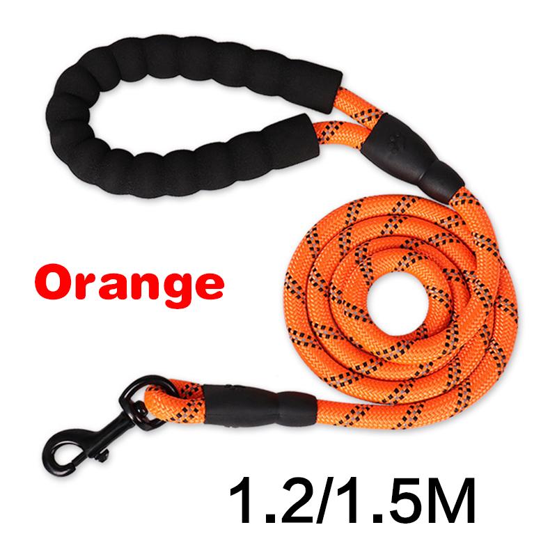 Поводки для дрессировки домашних животных 120/150 см, прочный нейлоновый поводок для собак со светоотражающим эффектом