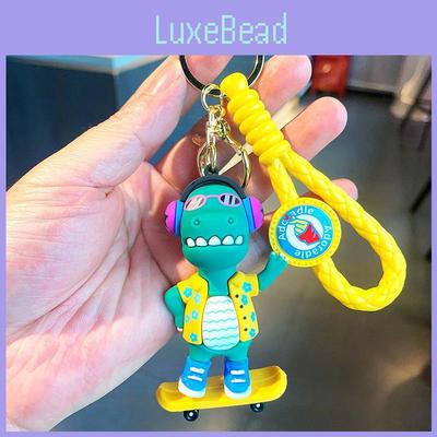 Очаровательный мультяшный брелок-динозаврик, идеально подходящий для рюкзаков и ключей от машины