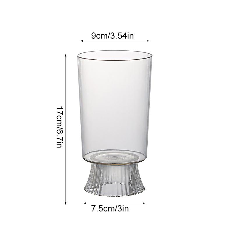 1PC Transparent Vase Decorative Ornament Flower Bucket Household Flower Pot Hydroponic Ware Imitation Glass 5 Styles