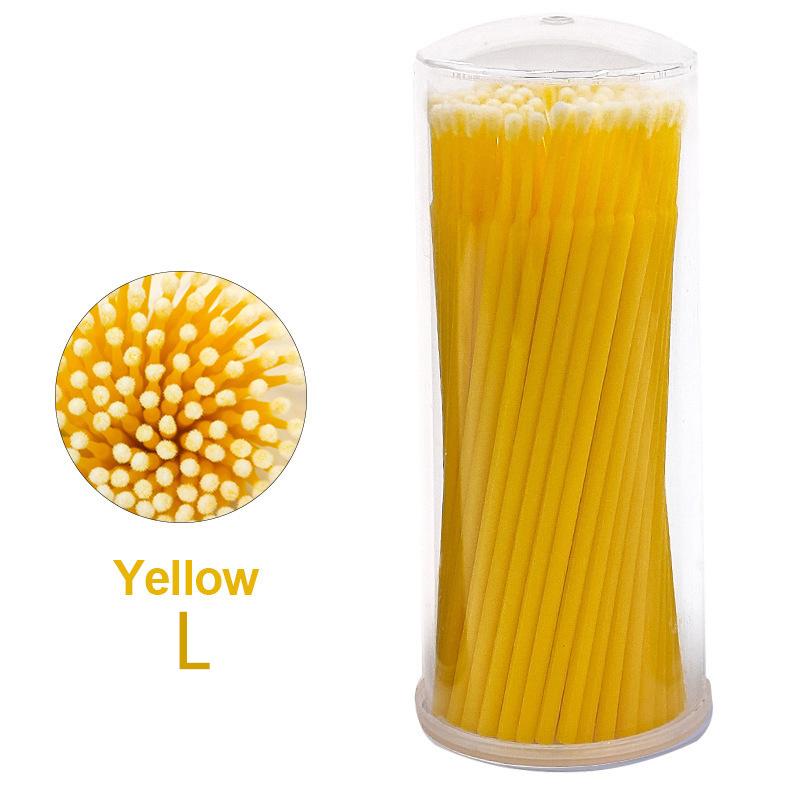 100 шт. Щеточка для чистки ресниц, микроватные палочки для наращивания ресниц, отдельные микрощеточки для ресниц, инструменты для снятия макияжа