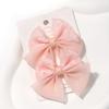 2pcs/set Lovely Lace Bows Hair Clips for Girls Sweet Solid Color Gauze Clip Soft Hairpins Pink Princess Kids Hair Accessories