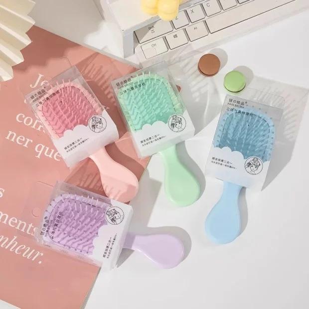 Mini Comb 0.01: Portable Air Cushion Massage Comb for Women - Scalp Cleaning & Styling