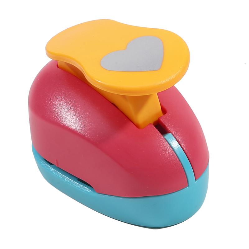 Random Color Heart Punch DIY Embossing Punches 8/15/25/38/50mm Scrapbooking Paper Cutting Hole Punch Rounder Cutter Machine