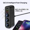 12V/24V Car Cigarette Lighter 120W Car Charger PD QC USB Quick Charge Power Adapter Charger One-to-four Multifunctional Socket