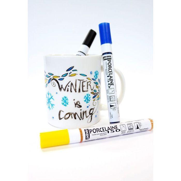 Feutre porcelaine - PEBEO - P150 - Pointe fine - Bleu Paon - Professionnel