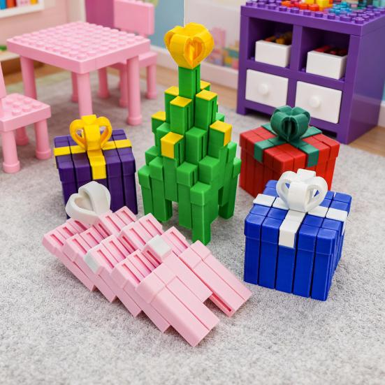 Подарочная коробка Игрушка-непоседа 3D-печать Рождественское украшение Трансформируемая подарочная коробка Игрушка для снятия стресса Наполнитель для чулка для подростков и взрослых Праздничное украшение