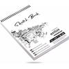 50 Sheet A5 Sketchbook Set | Top Spiral-Bound Sketchpad for Artists | Sketching and Drawing Acid Free Paper, for Doodling