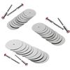 33pcs/set 22mm Wood Cutting Disc Dremel Rotary Tool Circular Saw Blade Dremel Cutting Tools For Woodworking Tool Dremel Accessories