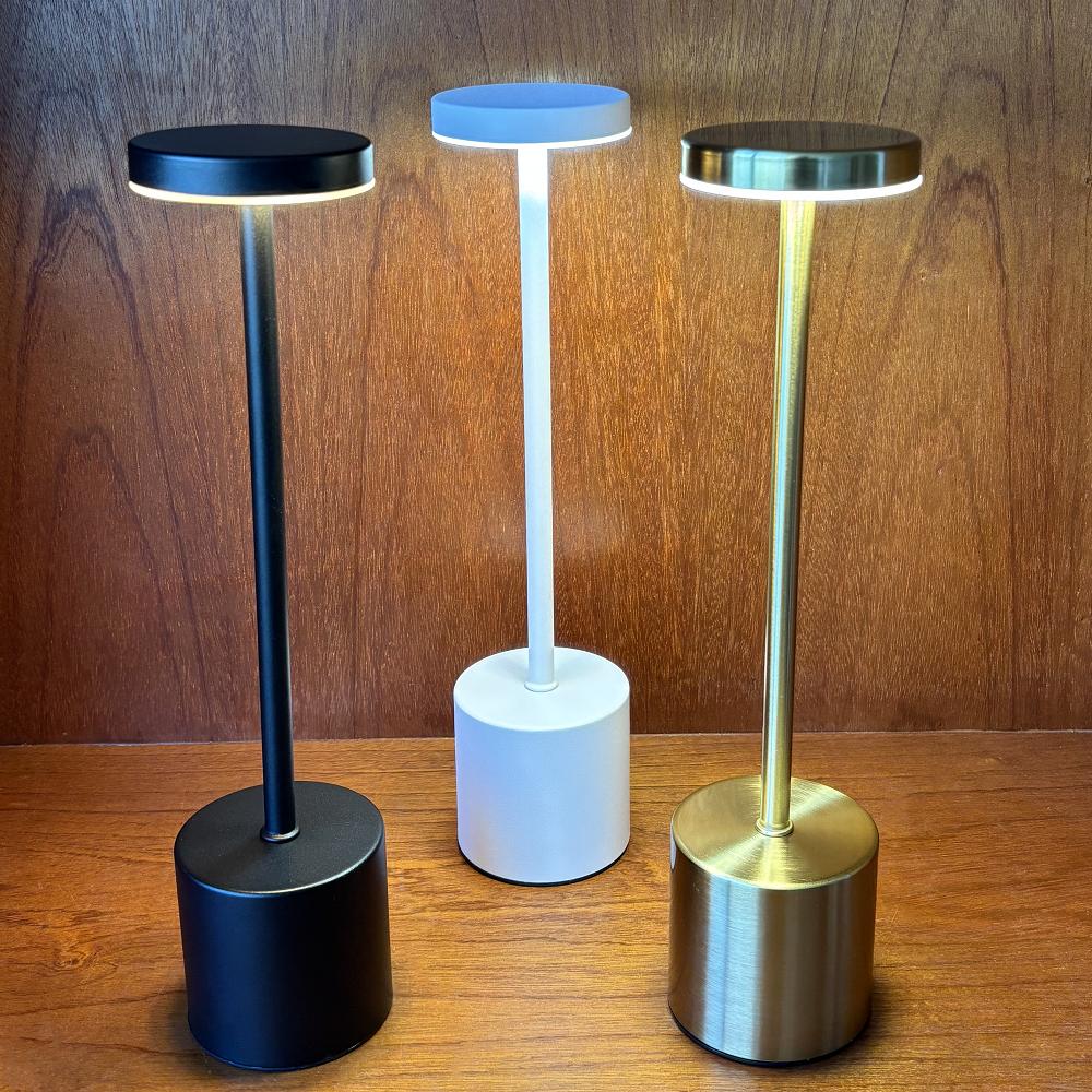 Светодиодный ночник с зарядкой от USB, беспроводной, сенсорный, настольный светильник для клубов, баров, домашнего декора отеля, регулируемая яркость, настольная лампа